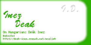 inez deak business card